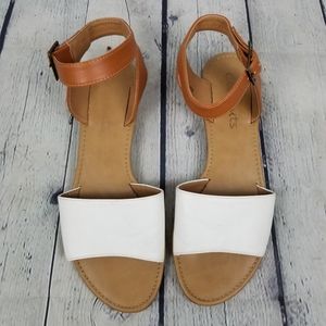 COCONUTS | flat open toe ankle strap sandals